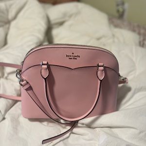 Kate Spade Light Pink Medium Dome Satchel Saffiano Leather handbag